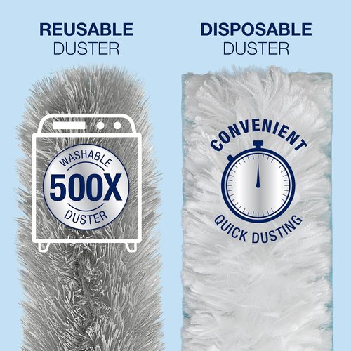 Bona High Performance Dusting System - Extendable Handle & 4 Dusting Tools for Effortless Cleaning