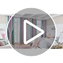 XiDi Double-Layer Rainbow Blackout Curtains with Star Cutouts, 63x34
