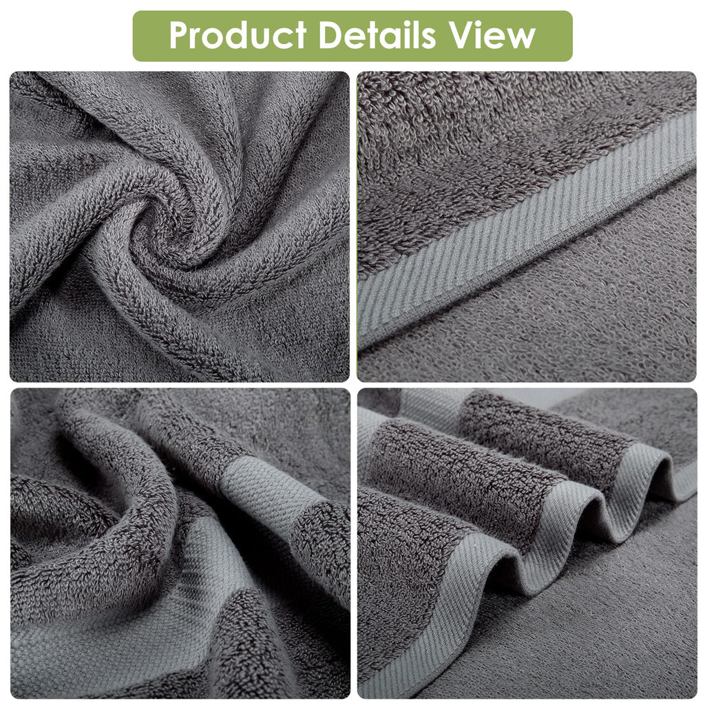 CANFOISON Extra Large Bath Towels Sheet for Body, for Sensitive Skin, 1 Pack Dark Grey for Adult Kids Baby,for Luxury Hotels Gym Spa Super Soft Highly Absorbent Oversized Towels 35" x 70"