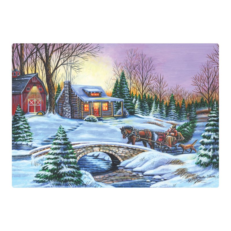 Hoffmaster 311124 Over The River Placemat, 9.75" Length x 14" Width (Pack of 1000)