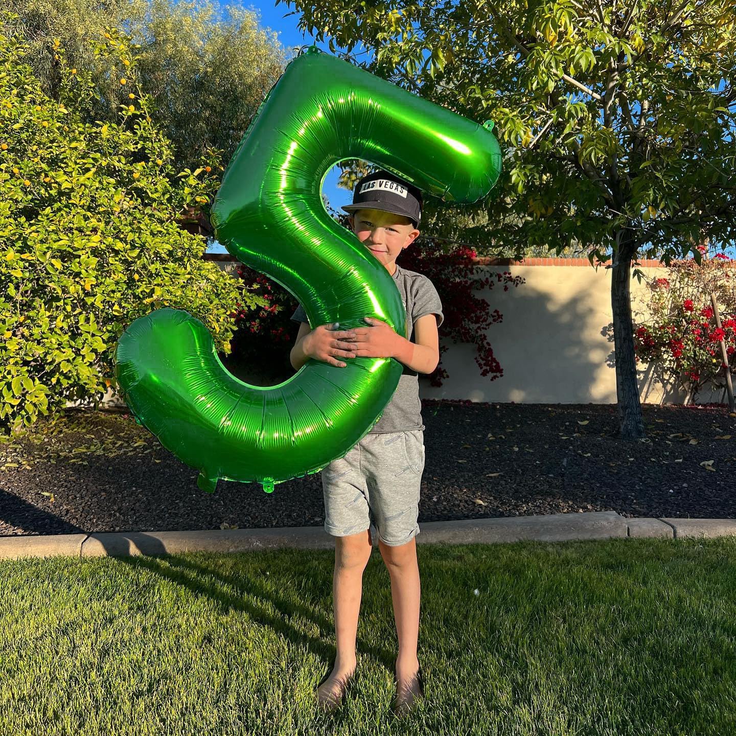 Number 5 Balloon by [Brand Name] - 40 Inch Dark Green Foil Balloon for 5th Birthday Party Decorations