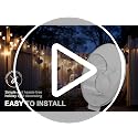 Jueion Outdoor String Light Adhesive Hooks 20Pcs Waterproof Clips