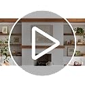 QEEIG Floating Bathroom Wall Shelves 15.7" Rustic Brown Set of 2