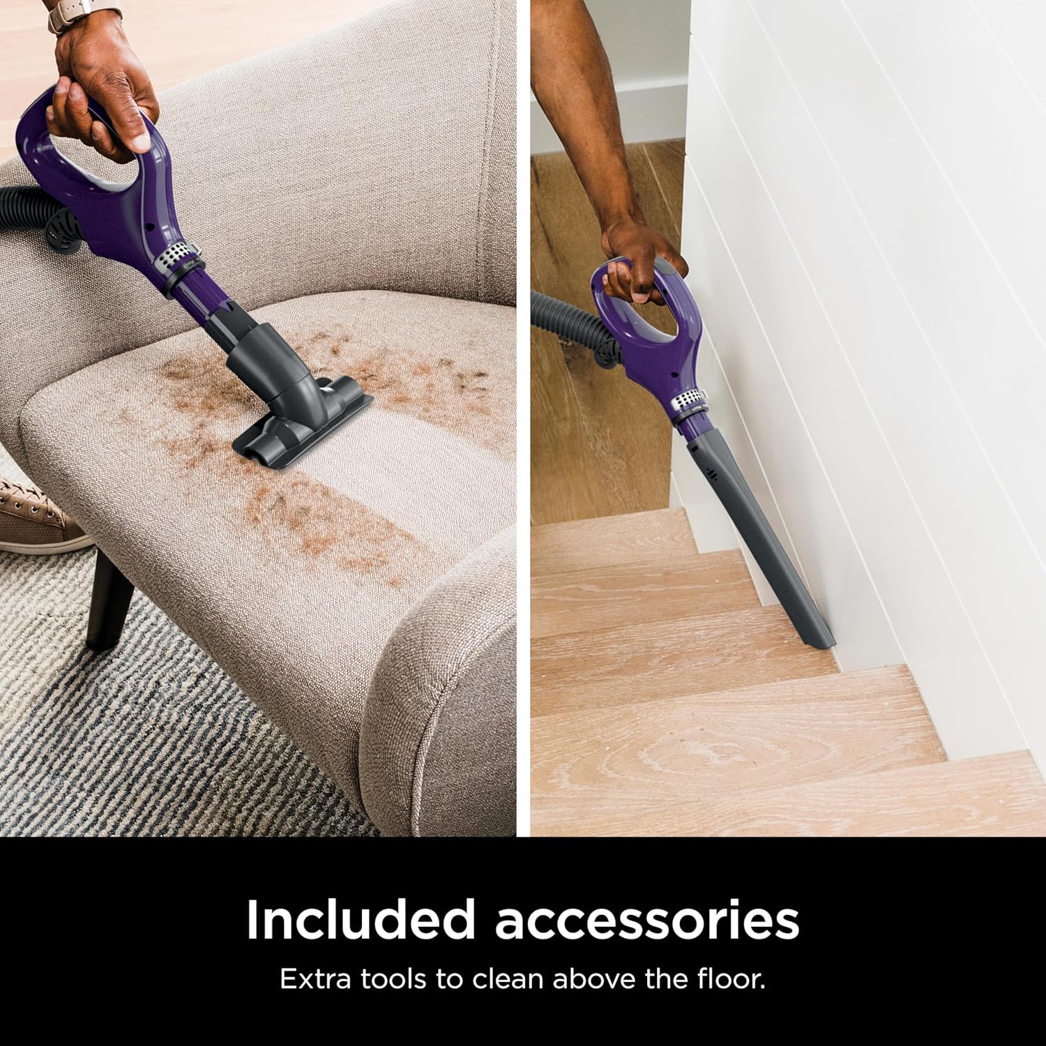 Shark Lift-Away Upright Vacuum - PowerFins & Self-Cleaning Brushroll | Anti-Allergen Technology, Eggplant