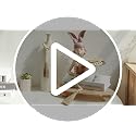 58-Inch Natural Wood Bead Garland Farmhouse Rustic Wall Decor
