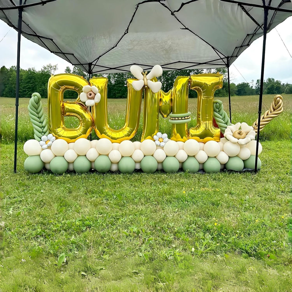 Skiennix 40-Inch Giant Alphabet Balloons - Customizable Gold Letters for Birthday Party Decor