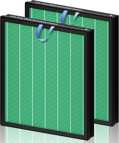 Improvedhand Vital 100S Replacement Filter - 3-in-1 High-Efficiency Activated Carbon | 2 Pack, Green