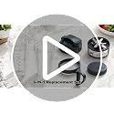 6-Piece Blender Accessory Set: 32oz & 24oz Cups with Extraction Blade & Lids
