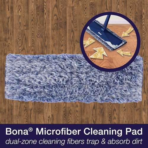 Bona Ultimate Hardwood Floor Care Kit - Pivoting Mop, Cleaning Solution & Refill, Microfiber Pads for Polishing