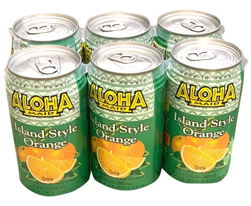 Aloha Maid Natural Drink, Island Style Orange, 11.5 Ounce (Pack of 24)