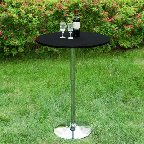 mylacerhome 2 Pack Round Fitted Tablecloth 30 Inch Stretch Spandex Table Cover Black Washable Table Cloth Elastic Table Topper for Indoor and Outdoor
