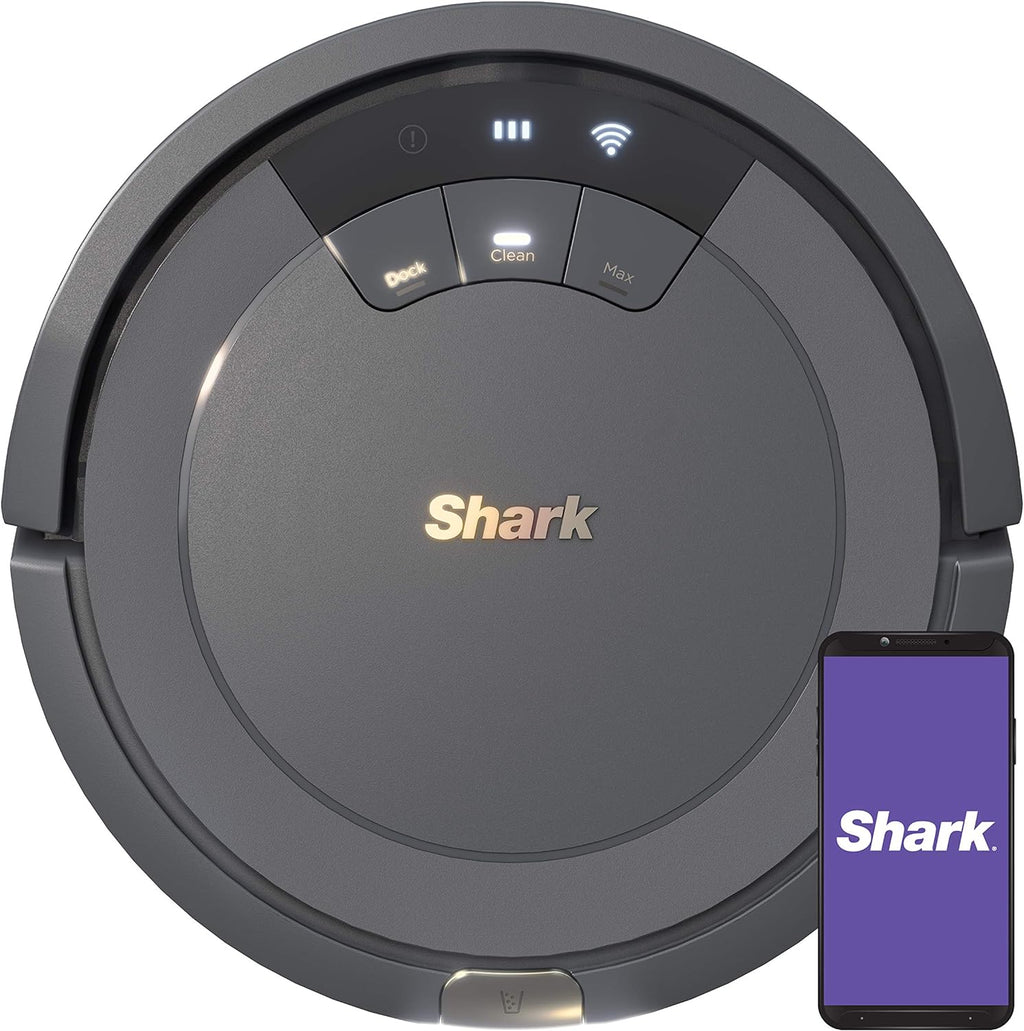 Shark AV753 ION Robot Vacuum - WiFi Connected, Tri-Brush System, 120 Min Runtime | Multi-Surface Cleaning, Grey