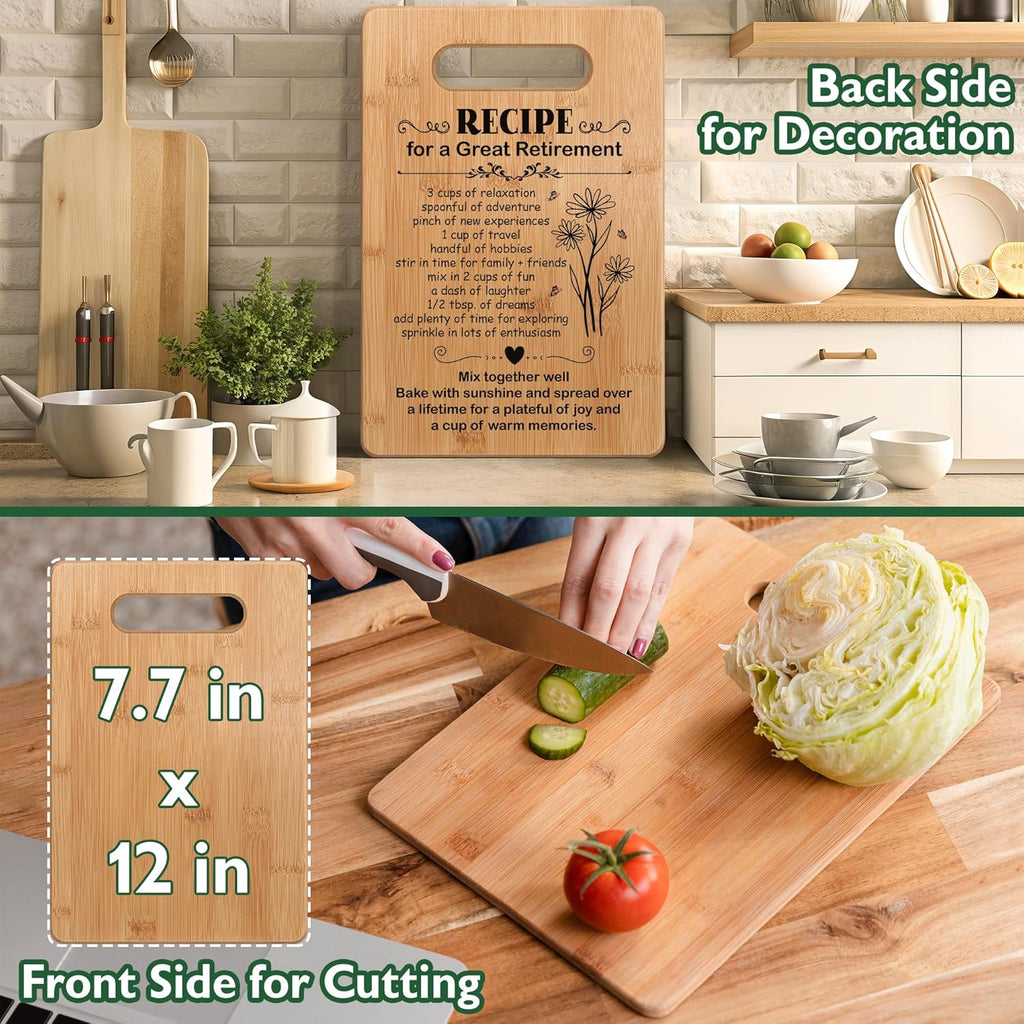Retirement Gifts for Women | Skiennix Personalized Cutting Board - Perfect Farewell Gift for Coworkers