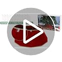 Red Velvet Foldable Christmas Tree Collar - 25.6" Fabric Tree Ring Skirt