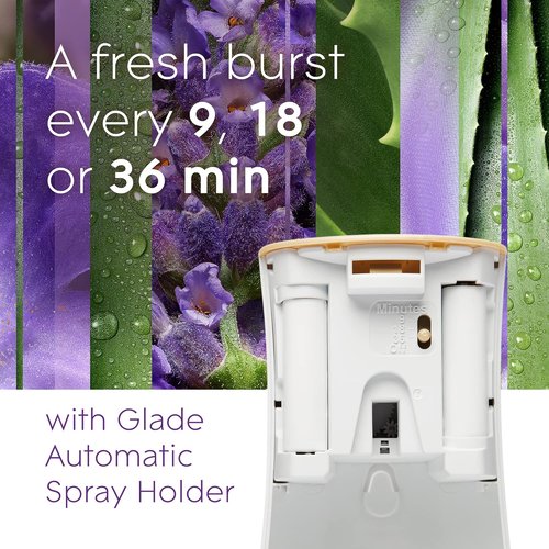 Glade Automatic Spray Refill - Tranquil Lavender & Aloe Air Freshener | 6.2 Oz, 3 Count