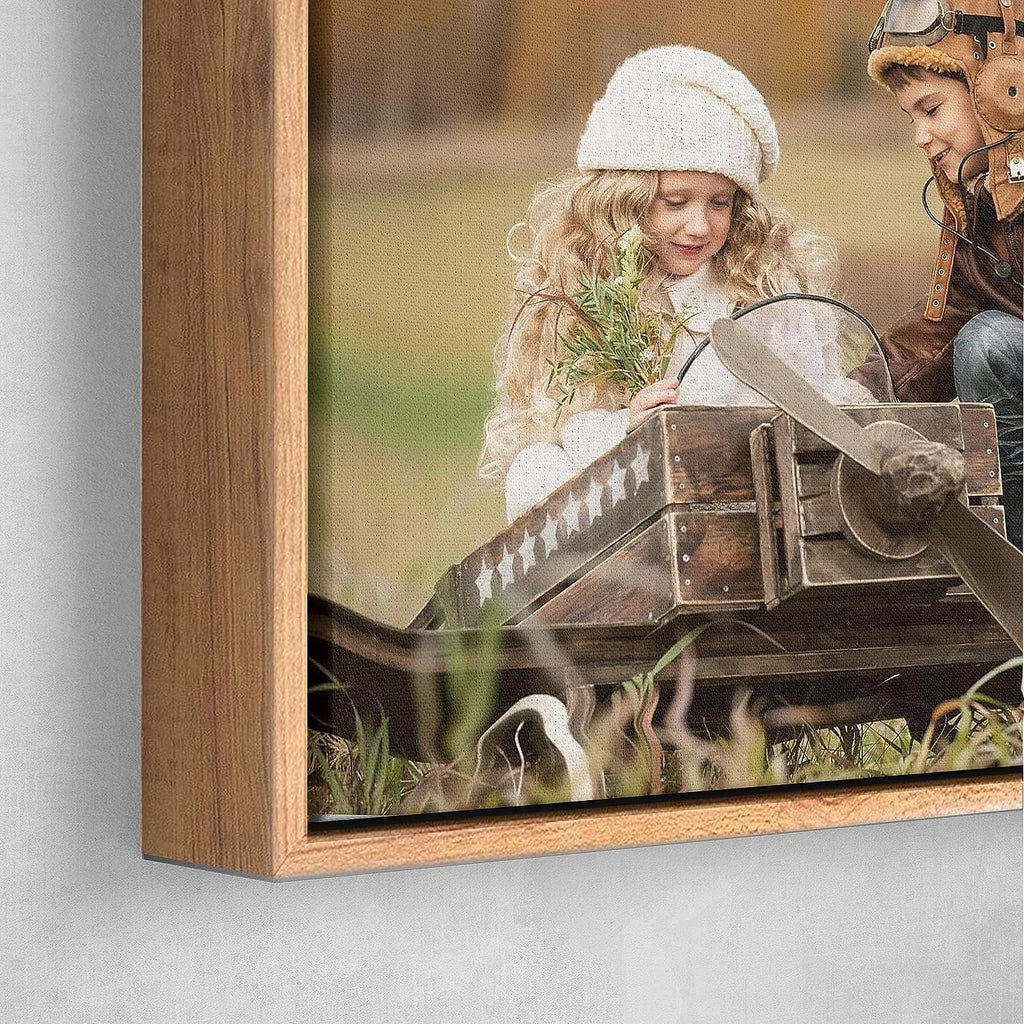 P&L ART Personalized Canvas Prints - Transform Your Photos into Stunning Wall Art | 24x36 Beige