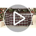 4TH Emotion Set of 2 Christmas Scottish Tartan Plaid Throw Pillow Covers 20x20 Red White