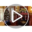 Wooden Christmas Stocking Holder for Mantel with 5 Hooks, 16-Inch