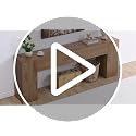 86-Inch Extra Long Console Table, Farmhouse Sofa Table in Natural Oak