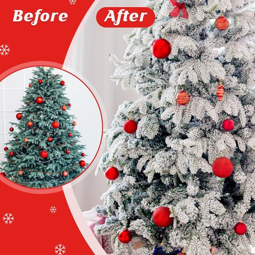 Christmas Flocking Powder - 10 lbs Self-Adhesive Snow Flock for Holiday Decorations | White Snow for Trees & Crafts