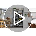 35.4" Kitchen Baker's Rack with Power Outlet, Coffee Bar & Storage