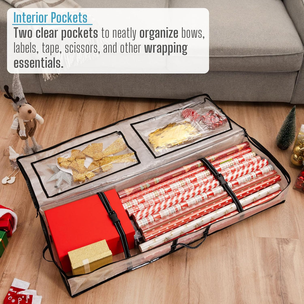 VENO Wrapping Paper Storage Bag - 5 Pack for Christmas Wreaths | Durable & Versatile Design