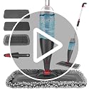 Spray Mop for Hardwood & Tile Floor Cleaning - 800ml Bottle & 3 Pads