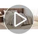 Sanracie 100% Cotton Oversized California King Quilt Set, 120"x120" - Wheat