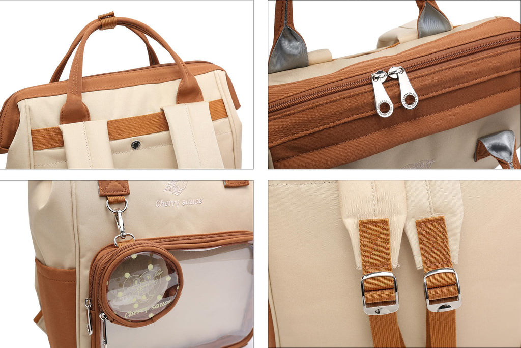 CHERRY SAUCE Ita Bag Pin Kawaii Cute Display Mommy Backpack for School Anime Cosplay with Insert