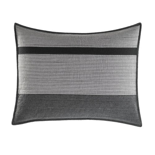 Nautica - Twin Quilt, Cotton Reversible Bedding, Home Decor for All Seasons (Vessey Grey, Twin)