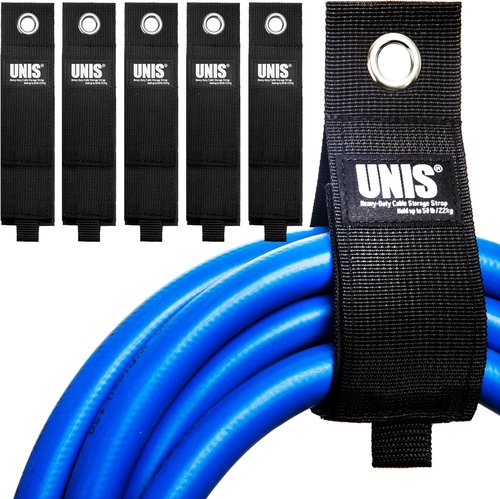 Heavy Duty 13-Inch Extension Cord Storage | 5 Pack Cable Organizer with Extendable Ties
