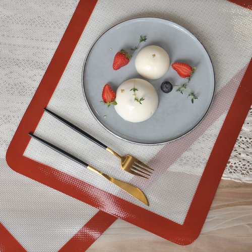 proMCRjex Silicone Baking Mats Half Sheet/Full Sheet Non-Stick Cookie Sheet for Baking Silicon Baking Mat Set (12” x 16” & 16” x 24” Pack of 2)