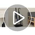 Metal Umbrella Stand for Entryway with Drip Tray and 18-Umbrella Capacity