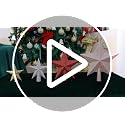 URATOT 6 Inch Silver Glittered Christmas Star Tree Topper Decorative Holiday Ornament