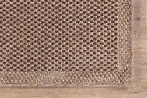CAMILSON Easy Jute Rug 4x6, Indoor Outdoor Natural Color Fiber Area Rugs for Living Room Patio and Kitchen Rug, Sisal Boho Woven Design, Easy-Cleaning, Washable Outside Carpet Alfombras para(4 x 6)