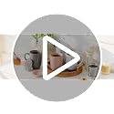 MALACASA Khaki White Ceramic Tea Mug with Infuser & Lid, 18 oz