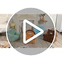 Kids Character Toddler Chair - Soft, Cuddly Animal Design, Lightweight & Washable