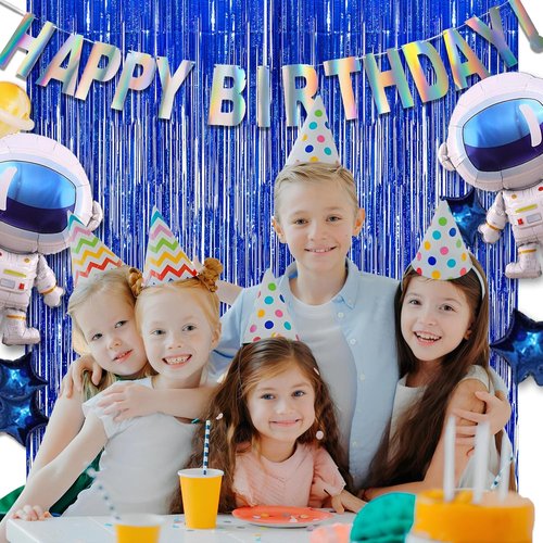 GREATRIL Holographic Happy Birthday Banner - Pre-Strung Iridescent Party Decoration | Colorful Backdrop