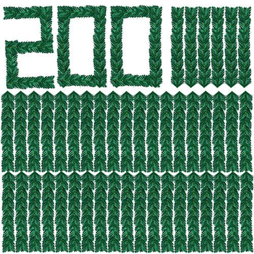 Caplidou 200 Pcs Christmas Garland Ties 12 Inch Artificial Pine Needles Twist Garland Ties Faux Pine Greenery Wired Branches for Banister Wreath Gift Wrapping Party Christmas Tree Decoration (Green)
