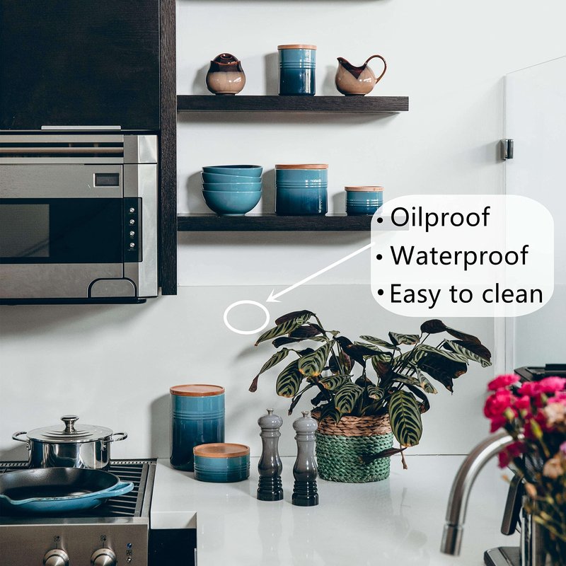 Heroad Clear Contact Paper Self Adhesive Shelf Liner for Kitchen Cabinets Multipurpose Protective Film Removable Cabinet Liners for Shelves Waterproof Privacy Film Matte Window Films Vinyl 17.7"x20ft