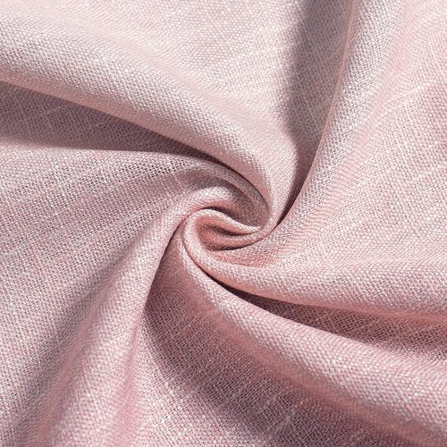 WEST LAKE Pink Ombre Linen Curtains for Bedroom 63 Inches Cream White and Pink Gradient Drape for Lover Valentines Living Room Kids Room Window Treatments Semi Voile Dust Rose Grommet Top 50"Wx63"Lx2
