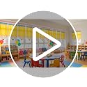 6-Piece Pencil Shaped Window Curtains for Classrooms, 24 x 36 Inch Velvet
