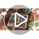 Sumind 48-Pack 0.8 Inch Glitter Christmas Mini Balls Ornaments - 8 Colors
