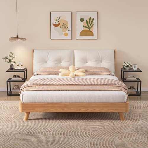 Fxacyem S-Shaped Side Table 3 Tier, Minimalist Nightstand for Small Spaces with Open Storage, Narrow End Table for Living Room Bedroom, Grey