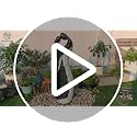 47" Floor Standing Water Fountain with LED Lights, Zen Faux Stone Waterfall