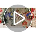 DOUHASU Mandala Christmas Ornament - Ceramic Holiday Tree Decor, Gift Idea