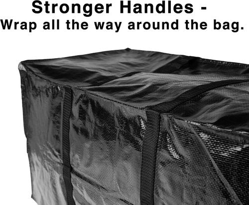BAG-THAT! Heavy Duty Extra Large Moving Bags - Stronger Handles & Zippered Closure | Reusable Storage Totes