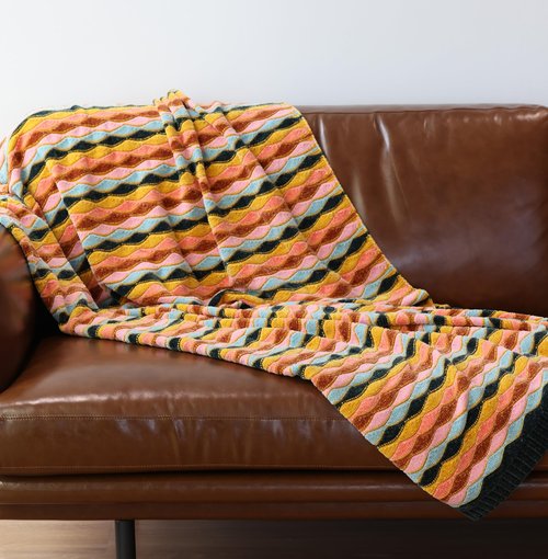 Itigoitie Soft Chenille Yarn Throw 50"x60", Handmade Knit Throw Blanket, for use in All Seasons, Soft Cozy Warm Knitted Blanket for Bed Sofa, Couch Chair, Living Room(1.98Ib)