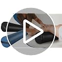 Full Round Bolster Pillow for Massage Table - 26 x 6 Inch Leg Support