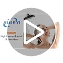 6-Inch High Pressure Rainfall Shower Head, Matte Black Adjustable Fixed